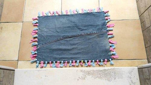återvinna gamla jeans matta