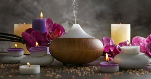 Aromterapi och ljus.