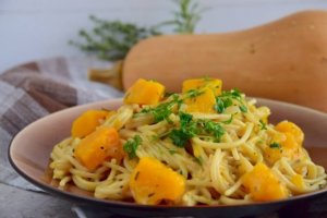 Missa inte detta utsökta recept med spaghetti och pumpa