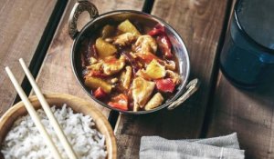 Utsökt kinesiskt recept med kyckling med sötsur sås