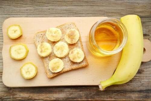 Banan och honung är nyttigt