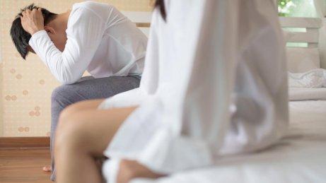 Man med erektil dysfunktion