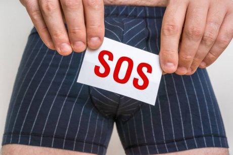 Man med penisproblem