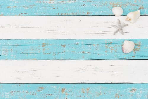 Vita och blå ränder