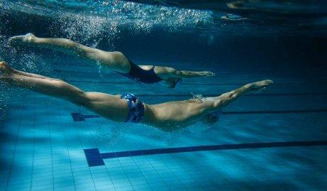 Simning kan vara socialt