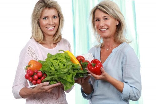 Grönsaker ska inkluderas i en kost för klimakteriet