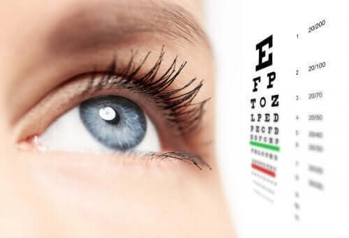 Person med ögontest