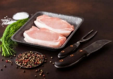 Ett par fläskkotletter