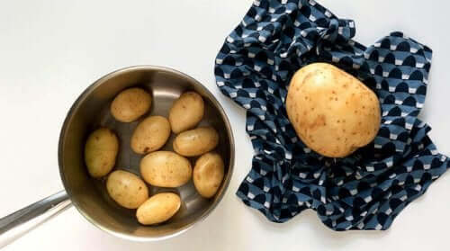 Rengör med potatis