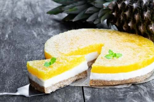 Två recept på piña colada-cheesecake