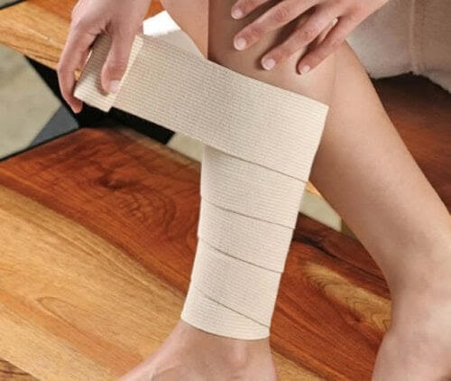 förband och bandage på vad
