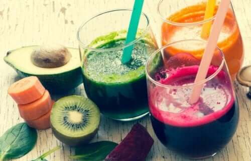 Fruktjuice i glas