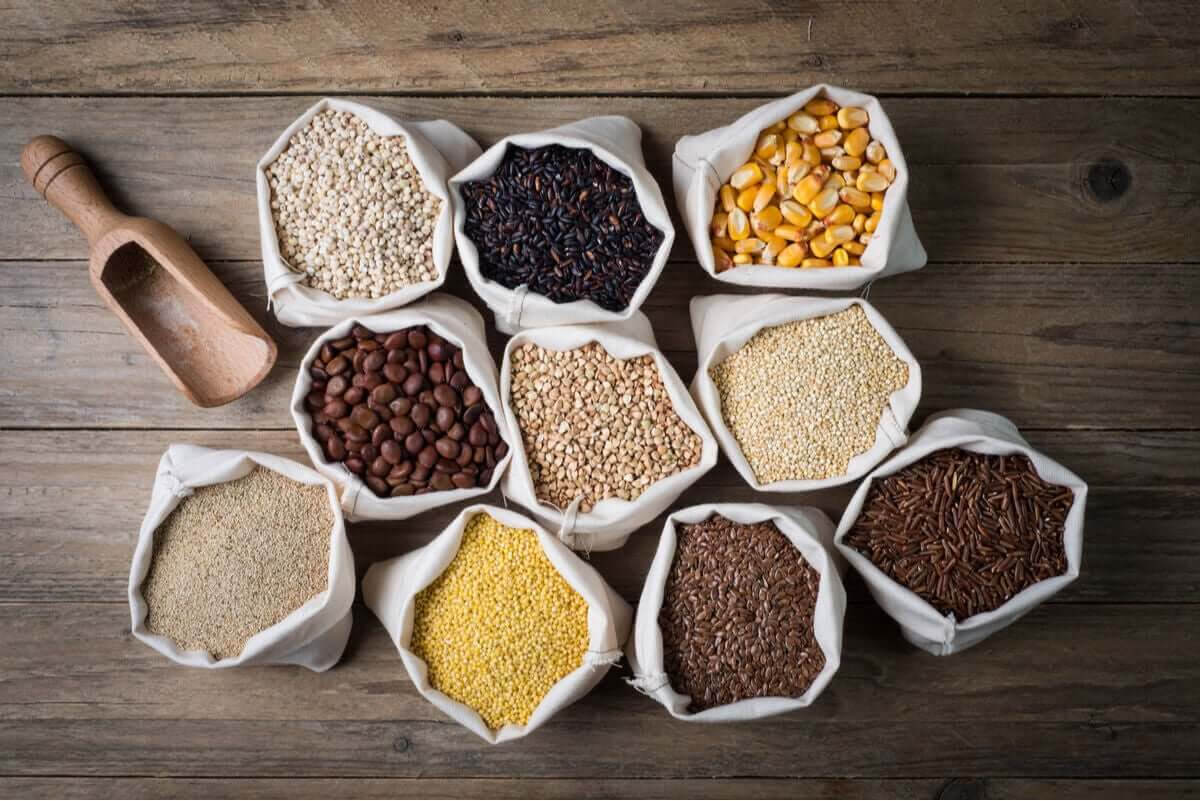 olika typer av celiaki: sädesslag och gryn
