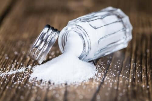utspillt salt