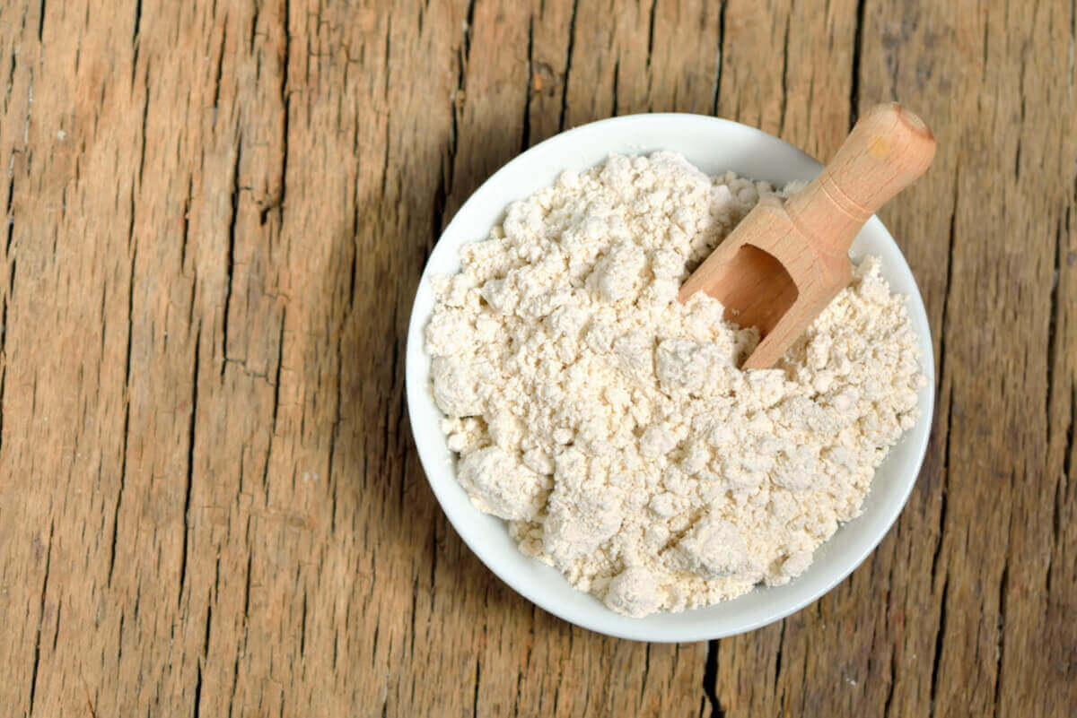 Kolloidalt havre i skål