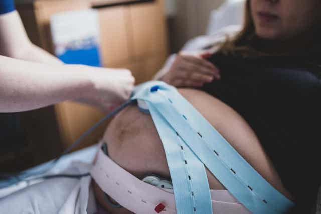 gravid kvinna på sjukhus