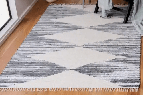 Tofsar och fransar på matta