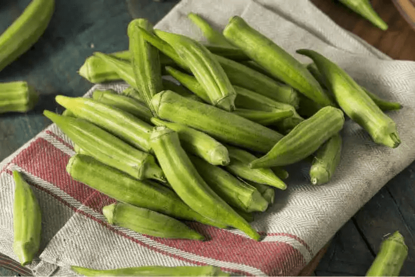okra på handduk