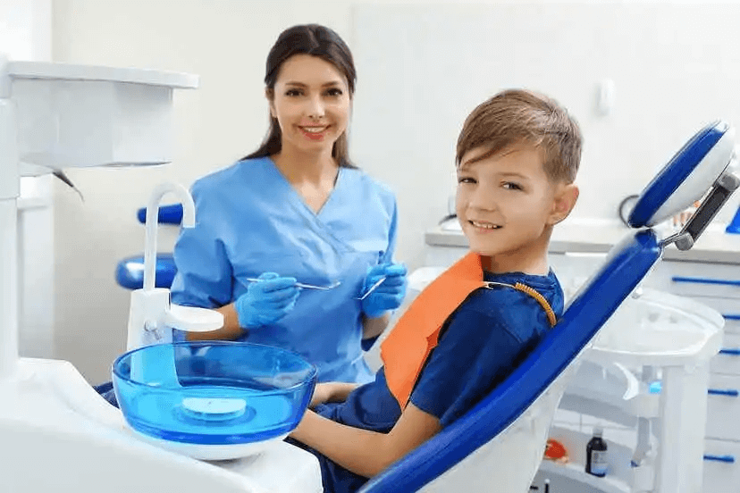 barn hos tandläkaren