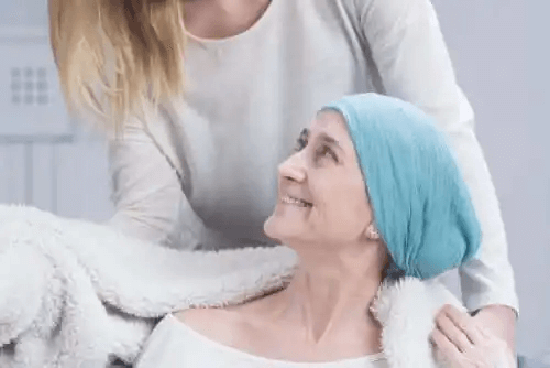kvinna med HER2-positiv bröstcancer