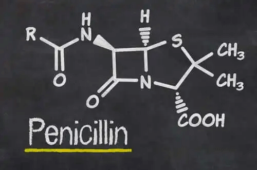 En formel för penicillin.
