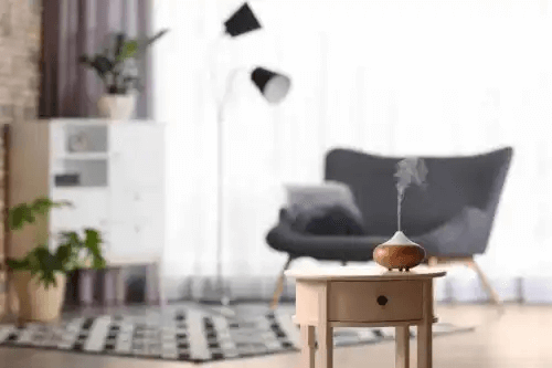 Ett modernt vardagsrum.