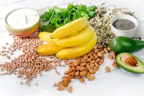 Typer av mat som innehåller mycket mineraler.