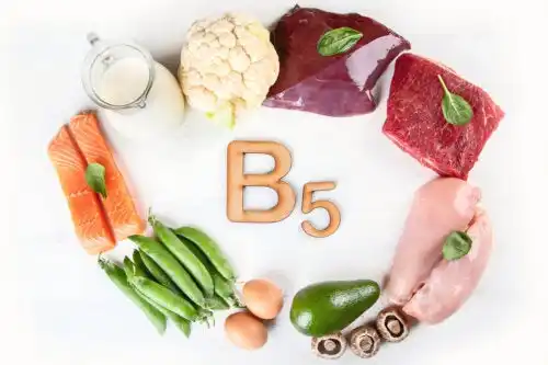 Livsmedel som innehåller pantotensyra, förr kallad B5