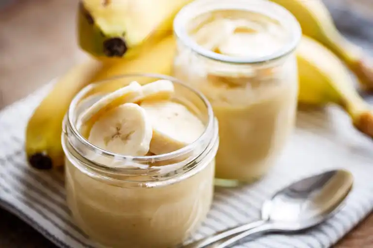 Bananmos i små glas