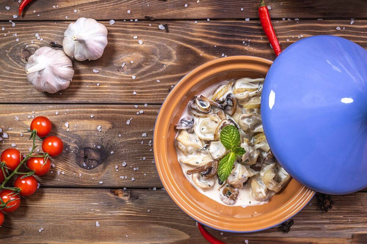 Krämig champinjonpasta